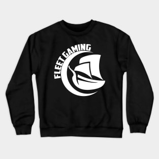 Fleet gaming white logo Crewneck Sweatshirt